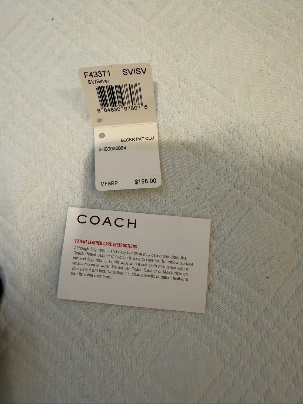 Coach Olive Patent Leather Wristlet with Silver Buckle - Picture 3 of 7